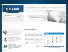 Tablet Screenshot of platonvoip.com